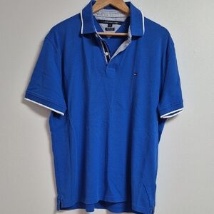 Tommy Hilfiger Men's Royal Blue Polo Size L/G